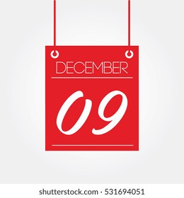 December 9th - hanging calendar