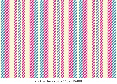 December background seamless textile, paint texture pattern vector. Mature vertical fabric stripe lines in beige and bright color.