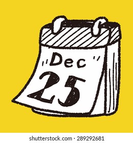 December calendar doodle