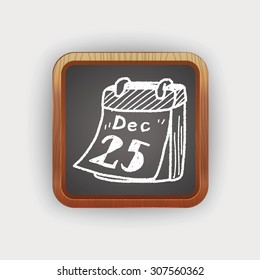 December calendar doodle