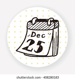 December calendar doodle