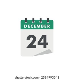 December Calendar Icon Vector Template