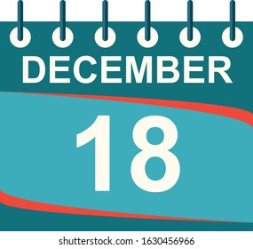 December calendar per day / one day of December / number