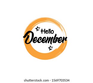December for the calendar. phrases for banners, leaflets, greeting cards, calendars. December month illustration