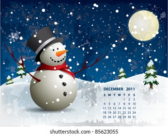 December calendar - Snowman