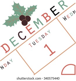 December calendar title