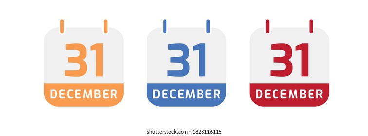December calendar vector design for note