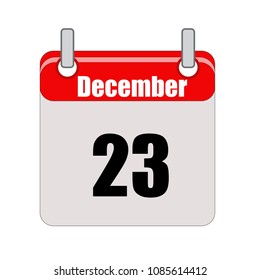 December calendar vector icon