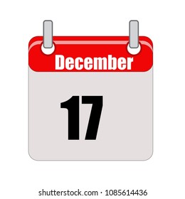 December calendar vector icon