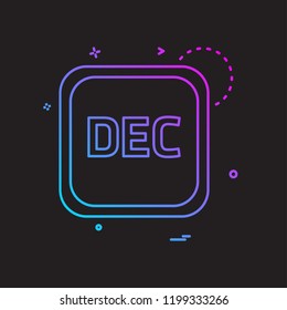 December Calender icon design vector