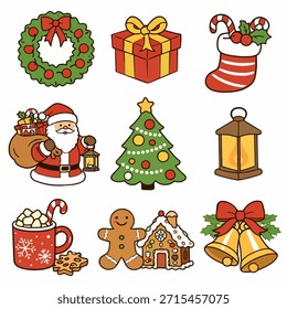 The December Christmas Ornaments and Elements for editing and thanksgiving 