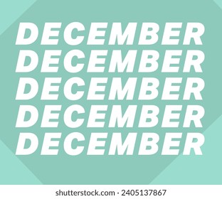 December font with background colour