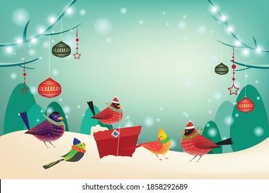 December holiday with Happy Christmas 