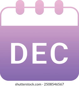 Icono o ilustración de diciembre para Diseños de calendario con temas de invierno, con planificación estacional, recordatorios mensuales y programación de Festiva para diciembre