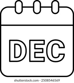 Icono o ilustración de diciembre para Diseños de calendario con temas de invierno, con planificación estacional, recordatorios mensuales y programación de Festiva para diciembre