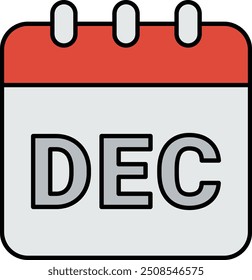 Icono o ilustración de diciembre para Diseños de calendario con temas de invierno, con planificación estacional, recordatorios mensuales y programación de Festiva para diciembre