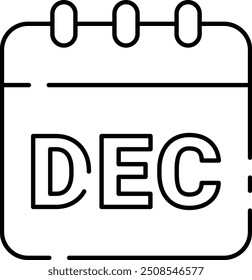 Icono o ilustración de diciembre para Diseños de calendario con temas de invierno, con planificación estacional, recordatorios mensuales y programación de Festiva para diciembre