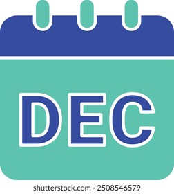 Icono o ilustración de diciembre para Diseños de calendario con temas de invierno, con planificación estacional, recordatorios mensuales y programación de Festiva para diciembre