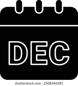 Icono o ilustración de diciembre para Diseños de calendario con temas de invierno, con planificación estacional, recordatorios mensuales y programación de Festiva para diciembre