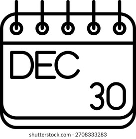 Icono de diciembre para su proyecto
