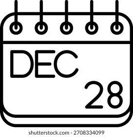 Icono de diciembre para su proyecto
