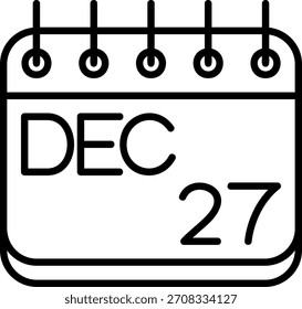 Icono de diciembre para su proyecto