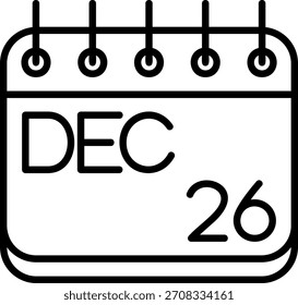 Icono de diciembre para su proyecto