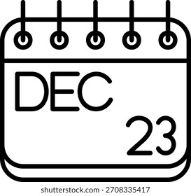 Icono de diciembre para su proyecto