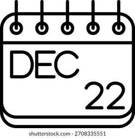 Icono de diciembre para su proyecto