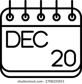 Icono de diciembre para su proyecto