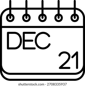 Icono de diciembre para su proyecto