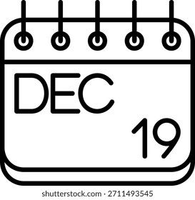 Icono de diciembre para su proyecto