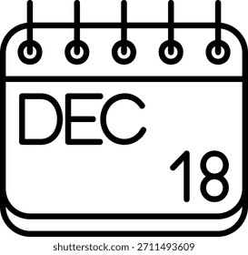 Icono de diciembre para su proyecto