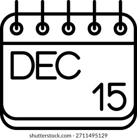 Icono de diciembre para su proyecto