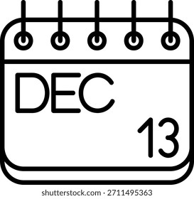 Icono de diciembre para su proyecto