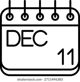 Icono de diciembre para su proyecto