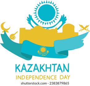 december is KAZAKHTAN INDEPENDENCE DAY vector