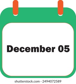 December Month Date 05 | Icon Design