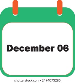 December Month Date 06 | Icon Design