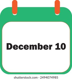 December Month Date 10 | Icon Design