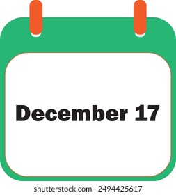 December Month Date 17 | Icon Design