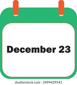 December Month Date 23 | Icon Design