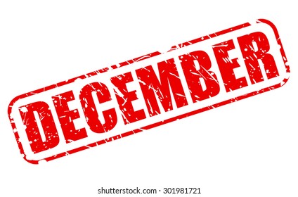 December red stamp text on white