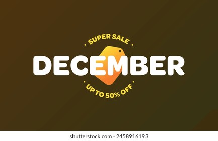 december super mega sale banner