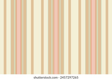 December texture seamless vertical, hipster lines fabric stripe. Surface pattern vector background textile in beige and orange colors.
