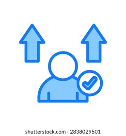 Decency Blue Icon Vector Illustration