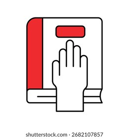 Decency icon with white background vector stock illustration