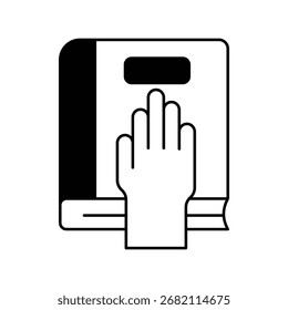 Decency icon with white background vector stock illustration