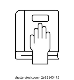 Decency icon with white background vector stock illustration