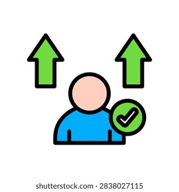 Decency Lineal Color Icon Vector Illustration